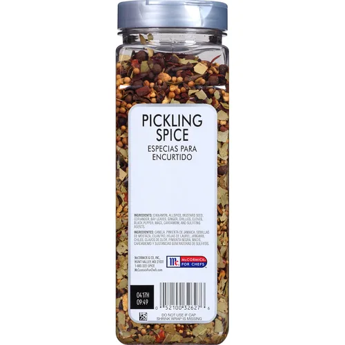 Vista 9 de McCormick Culinary Especias para escabeche, 12 onzas, un recipiente de 12 onzas de especias mixtas para encurtidos, lo mejor para condimentar