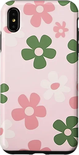 Vista 10 de Funda con diseño floral de margaritas verde salvia y rosa para iPhone 11