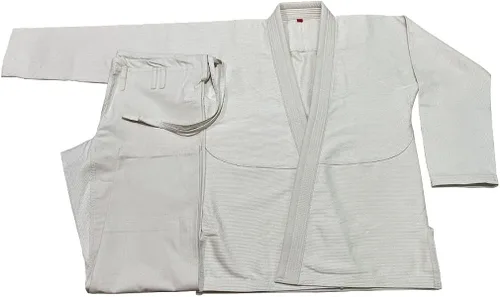 Vista 3 de Bjj Gi Jiu Jitsu Full UnBleached Kimonos Gi 100% Algodón Perl Weave 450GSM, Completo sin blanquear