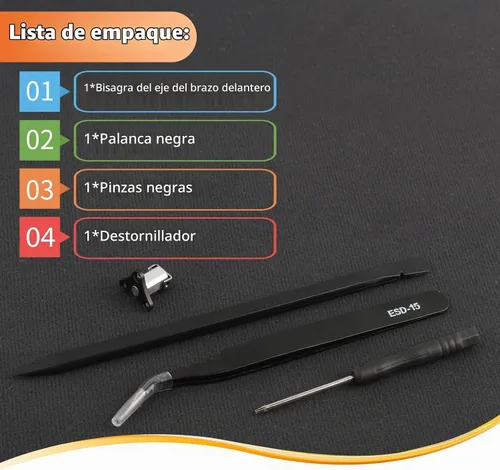 Vista 6 de Reemplazo del eje del brazo delantero para DJI mini 4 pro/Mini 3 bisagras de brazo delantero eje de brazo para DJI mini 4 Pro Drone Accesorios