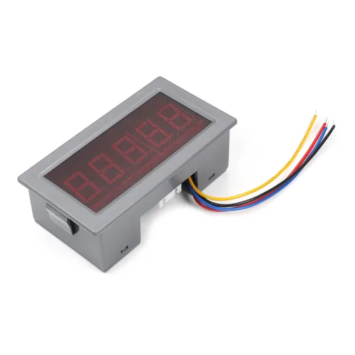 Vista 11 de Heyiarbeit Voltímetro DC YB5135D dígito texto negro LED Voltímetro digital Voltímetro 4 cables Conexiones para medición de voltaje CC 1 unids