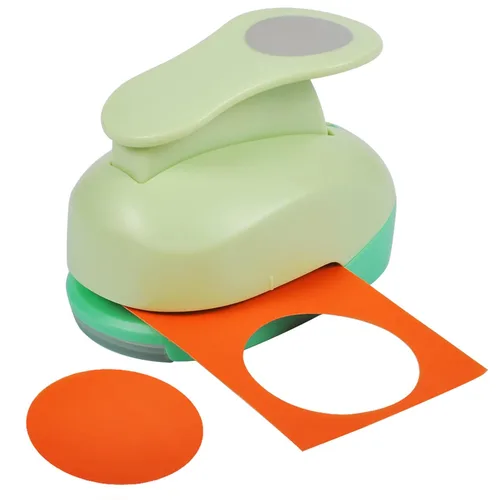 Vista 17 de UCEC Perforadora de mariposa de 1 pulgada, perforadores de papel para manualidades, perforadora de palanca hecha a mano, forma de agujero