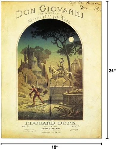 Vista 2 de Mozart Don Giovanni Ntitle Page Of A French Edition 1874 Of Wolfgang Amadeus MozartS Opera Don Giovanni arreglado para el piano Póster impreso por