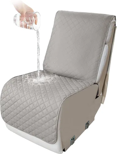 Vista 96 de HDCAXKJ Fundas de sofá seccional reclinable 100% impermeable, forma de L, funda de sofá reclinable lavable acolchada suave para mascotas, perro