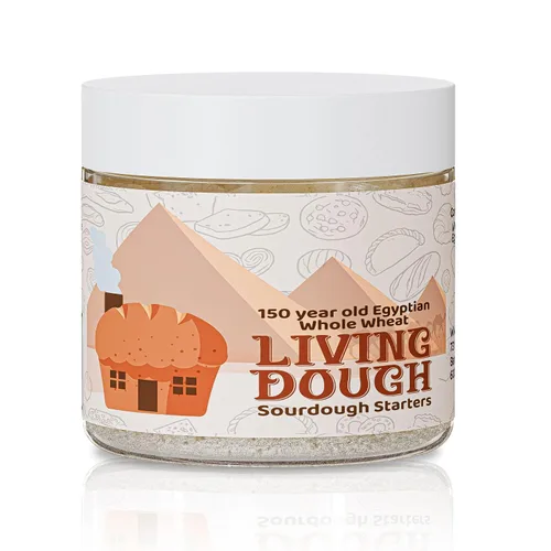 Vista 18 de Living Dough - Cultura de Masa Madre Amistosa Amish de 55 Años - Masa Madre Dulce y Orgánica para Hornear - Para Pan Artesanal, Masa para Pizza