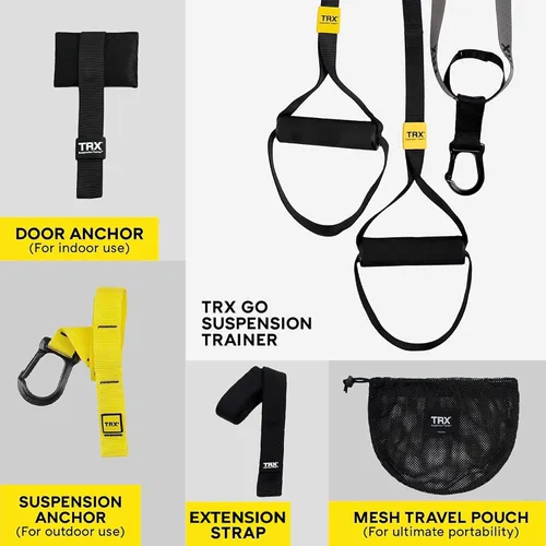 Vista 6 de TRX GO Entrenador de Suspensión, Gimnasio Portátil en Casa, Para Entrenamiento de Fuerza, Equipo de Ejercicio de Cuerpo Completo