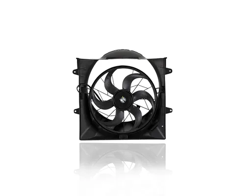 Vista 2 de Conjunto de ventilador de condensador y radiador dual, compatible con Pacific Best Inc., compatible con CH3115110 99-03 Jeep Grand Cherokee 4.0L