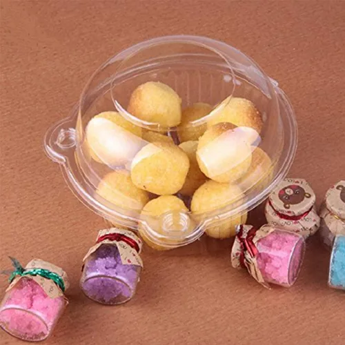 Vista 7 de BlueSnail 50 piezas de plástico, moldes individuales para magdalenas y cupcakes