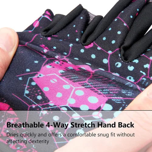 Vista 4 de BASSDASH Guantes de pesca Astro para hombres y mujeres, guantes sin dedos para pesca deportiva, kayak, remo, vela, MTB
