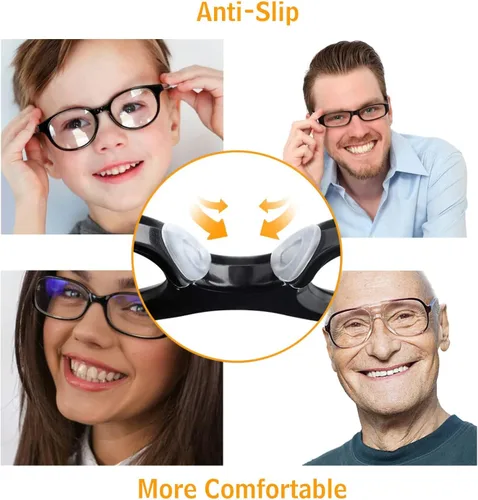 Vista 11 de Almohadillas de silicona para la nariz, adhesivas, hipoalergénicas, para lentes y lentes de sol, 12 pares