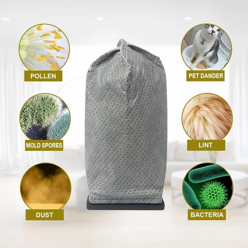 Vista 5 de Bolsas de filtro de tela HEPA de repuesto para Hoover Porta Power Swingette S1015 S1029 CH30000 Bolsa de aspiradora comercial de repuesto 43662023