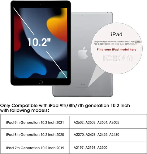 Vista 7 de KIQ Paquete de 2 protectores de pantalla de vidrio templado compatibles con iPad de 9ª, 8ª y 7ª