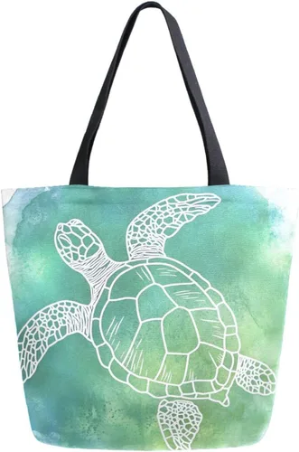 Vista 22 de SUABO Bolsa de asas de cocina reutilizable para comestibles, bolsa de compras de lona para exteriores Cactus