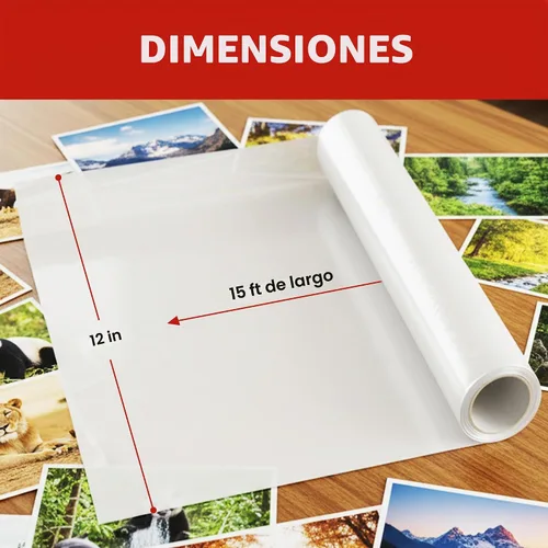 Vista 4 de Frisco Craft Rollos laminadores transparentes anti-UV Grado profesional anti-UV