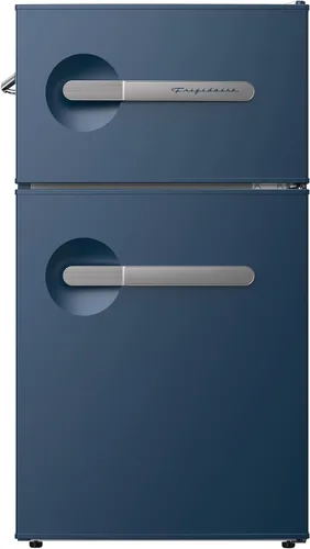 Vista 7 de Frigidaire, refrigerador compacto de 2 puertas de la serie retro de 3.1 pies cúbicos, con abridor de botellas lateral incorporado, Onyx