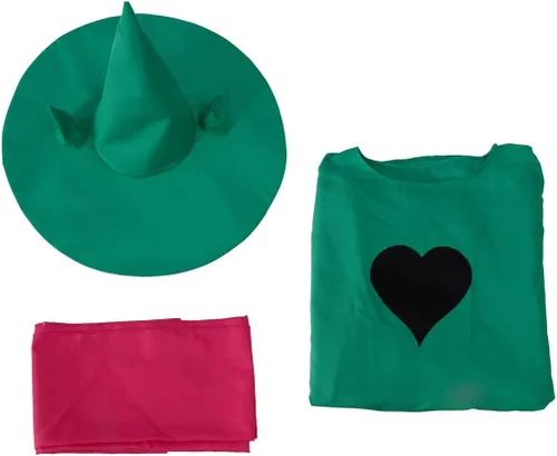 Vista 6 de VintageCos Deltarune Ralsei Cosplay - Capa con capucha y gorro y bufanda, disfraz de Halloween para adultos