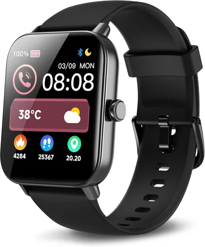 Vista 9 de Reloj inteligente para mujer, Android iPhone, Alexa integrado, reloj inteligente de 1.8 pulgadas con monitor de frecuencia cardíaca, SpO2/sueño