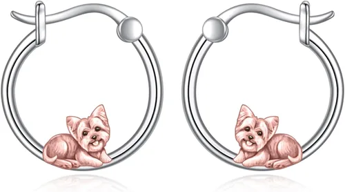 Vista 107 de VONALA Bonitos aretes de aro de plata de ley 925, regalos de cumpleaños para mujer