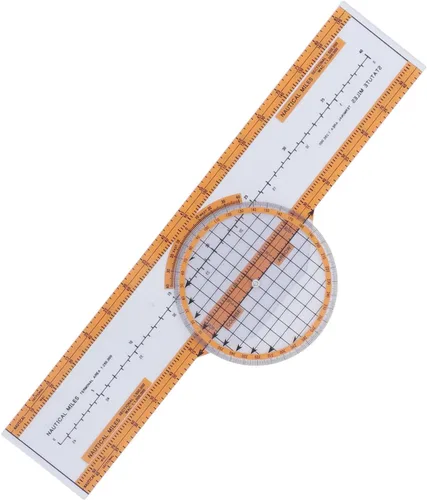 Vista 7 de Computer Durable Plastic Aviation Pilot Calculator with Turntable for Training Orange