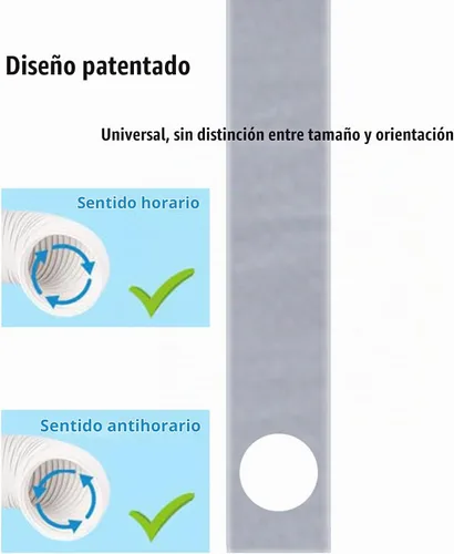 Vista 5 de Kit de ventilación de aire acondicionado para puerta corredera, sello universal de puerta corredera de balcón para aire acondicionado portátil