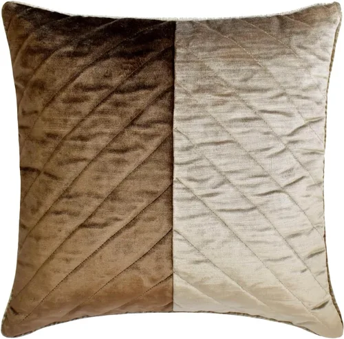 Vista 26 de The HomeCentric Fundas de almohada, fundas de cojín decorativas marrones para sofá de 16 x 16 pulgadas (15.7 x 15.7 in), cojines jacquard, 7. Marrón