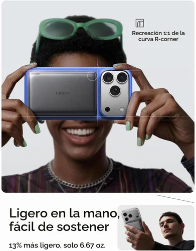 Vista 9 de Cargador portátil magnético para iPhone 18 [certificado Qi2] Magsafe Power Gris-oscuro