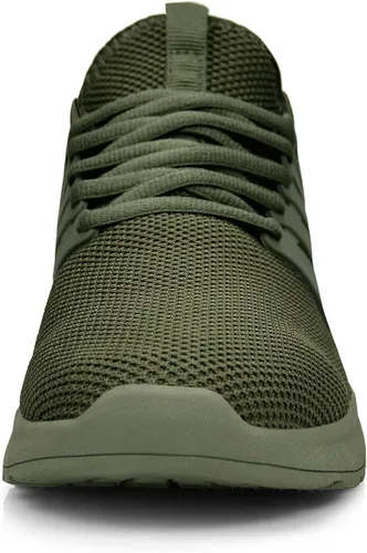Vista 4 de tenis para hombre, antideslizantes, resistentes al deslizamiento, de punto.