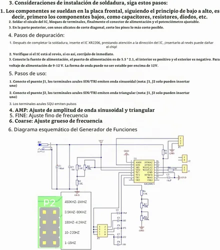 Vista 4 de XR2206 Kit de generador de señal de función de alta precisión