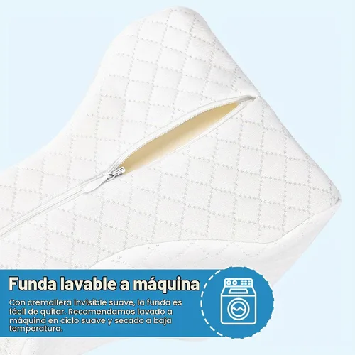 Vista 7 de TranquilRelax Almohada de rodilla para dormir de lado, almohada de piernas