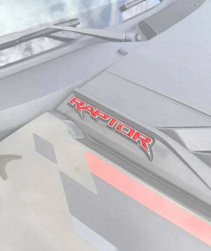 Vista 9 de Insertos de emblema para capó - Compatible con Ford F-150/Bronco Raptor 2021-2026