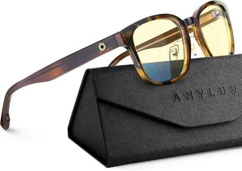 Vista 16 de ANYLUV Blue Light Glasses Men Women Computer Gaming Glasses Anti Eyestrain Lightweight Blue Light Blocking Glasses