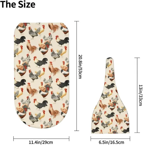 Vista 3 de Galloster Chickens - Manta para bebé niña y niño, regalo para recién nacido, con juego de gorro, manta elástica de recepción para recién nacidos