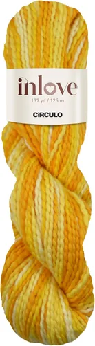 Vista 33 de Circulo Inlove Slim, 100% algodón brasileño, hilo para ganchillo y tejido, hilo suave para bebé, peso DK #3, color 1317, color solar