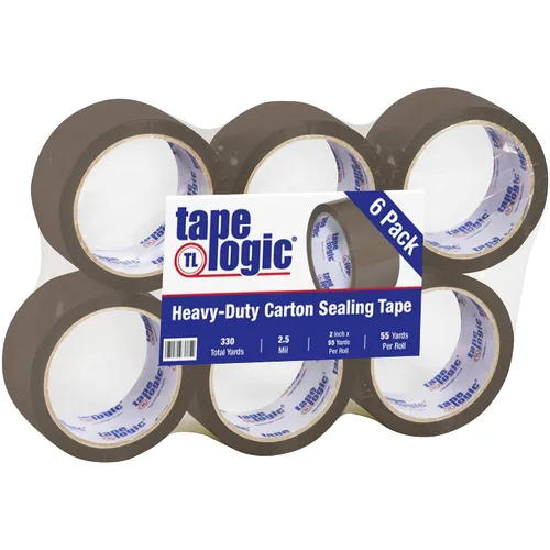 Vista 8 de Aviditi Tape Logic - Cinta de embalaje termofusible resistente, transparente de 2 pulgadas x 55 yardas, 2.5 mil, paquete de 6, perfecta