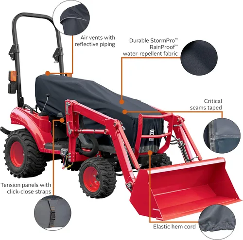 Vista 4 de Classic Accessories StormPro - Cubierta para tractor de uso pesado impermeable