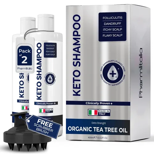 Vista 7 de Champú para Psoriasis Anti Caspa - Champú medicado para el tratamiento de la caspa, escamas, dermatitis seborreica y folikulitis - Solución