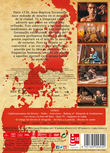 Vista 2 de Perfume The Story of a Murderer - El perfume Historia de un asesino (Non USA format)