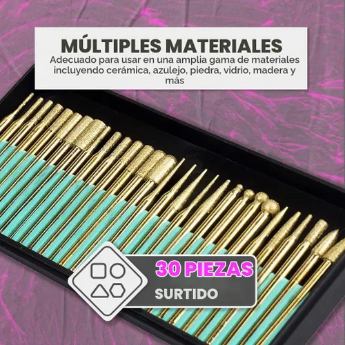 Vista 3 de SE 82331TF Juego de 30 piezas de esferas de diamante recubiertas en titanio