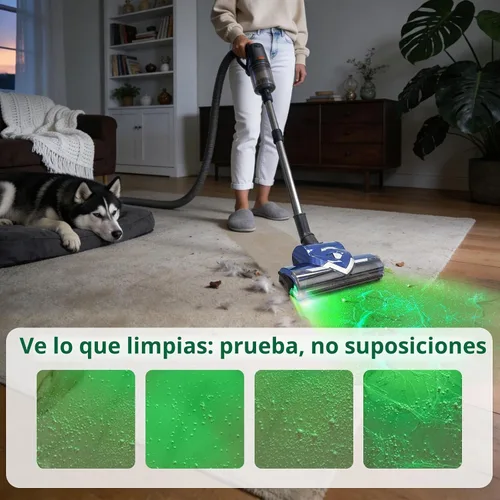 Vista 2 de EZ SPARES Cabezal de cepillo turbo de repuesto con pantalla LED de polvo, cepillo universal para aspiradora compatible con la mayoría de marcas