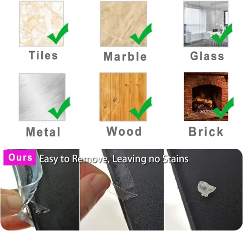 Vista 4 de Protector de bordes transparente de silicona 100% para bebés, protectores de esquina de pared de muebles precintados, tira de parachoques para niños