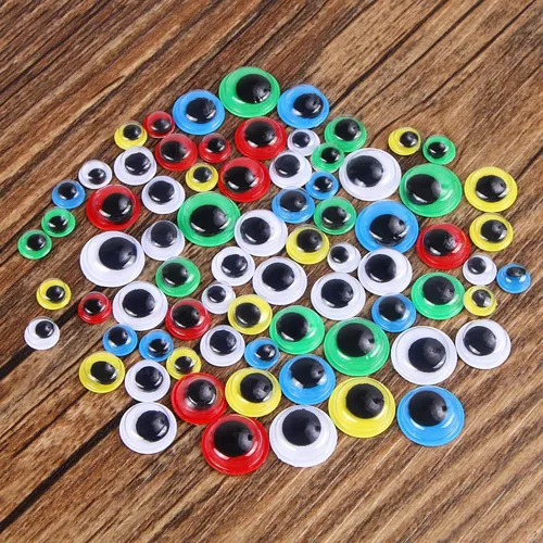 Vista 5 de UPINS - 1000 piezas de ojos saltones autoadhesivos para manualidades, colores y tamaños variados