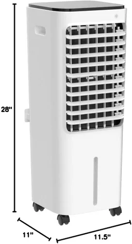 Vista 10 de KOTEK Enfriador de aire evaporativo 4 en 1 con ventilador, humidificador, purificador, refrigeración, ventilador portátil con 4 modos, 3