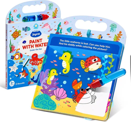 Vista 14 de JoyCat Libro para colorear de agua oceánica para niños pequeños de 1 a 3