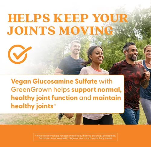 Vista 6 de Doctor's Best Suplemento vegano de glucosamina para hombres y mujeres – Glucosamina 1500 mg por 2 cápsulas, apoyo para la salud