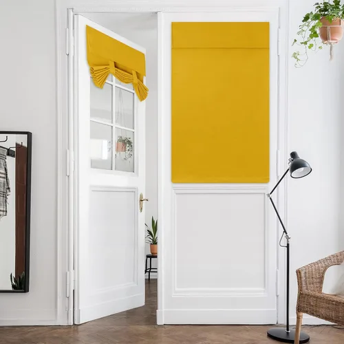 Vista 72 de HOMEIDEAS Cortinas Opacas para Aula para Puerta Principal, Cubierta de Ventana de Puerta de Aula, Persianas de Privacidad con Aislamiento Térmico