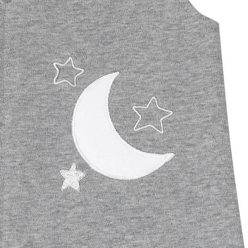 Vista 8 de Lambs & Ivy Luna - Juego de ropa de cama para cuna de bebé de 4 piezas, color blanco y gris (740004V)