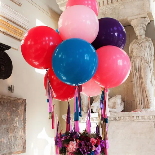 Vista 6 de 15 globos grandes de 24 pulgadas, globos surtidos grandes, de látex grueso, resistente, redondos, grandes, gigantes, grandes, grandes, grandes