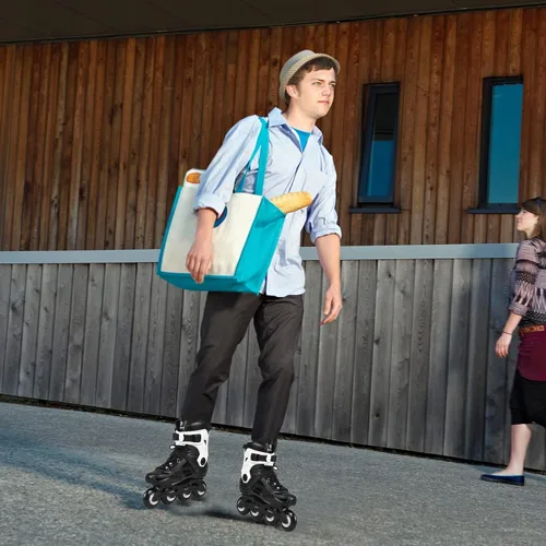 Vista 6 de Patines en línea para mujeres y hombres, patines en línea para adultos, rodamientos de acero al carbono ABEC-7, ruedas de poliuretano 85A de 0.157 x