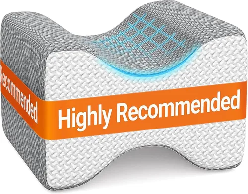 Vista 16 de BlissTrends Almohada de rodilla de espuma viscoelástica, almohada de rodilla para dormir de lado, almohadas de piernas para dormir circulación