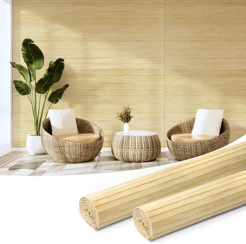 Vista 25 de Art3d - Panel de bambú natural para decoración de pared interior, panel de revestimiento de poste, techo, muebles, gabinete, oficina, 12 x 96